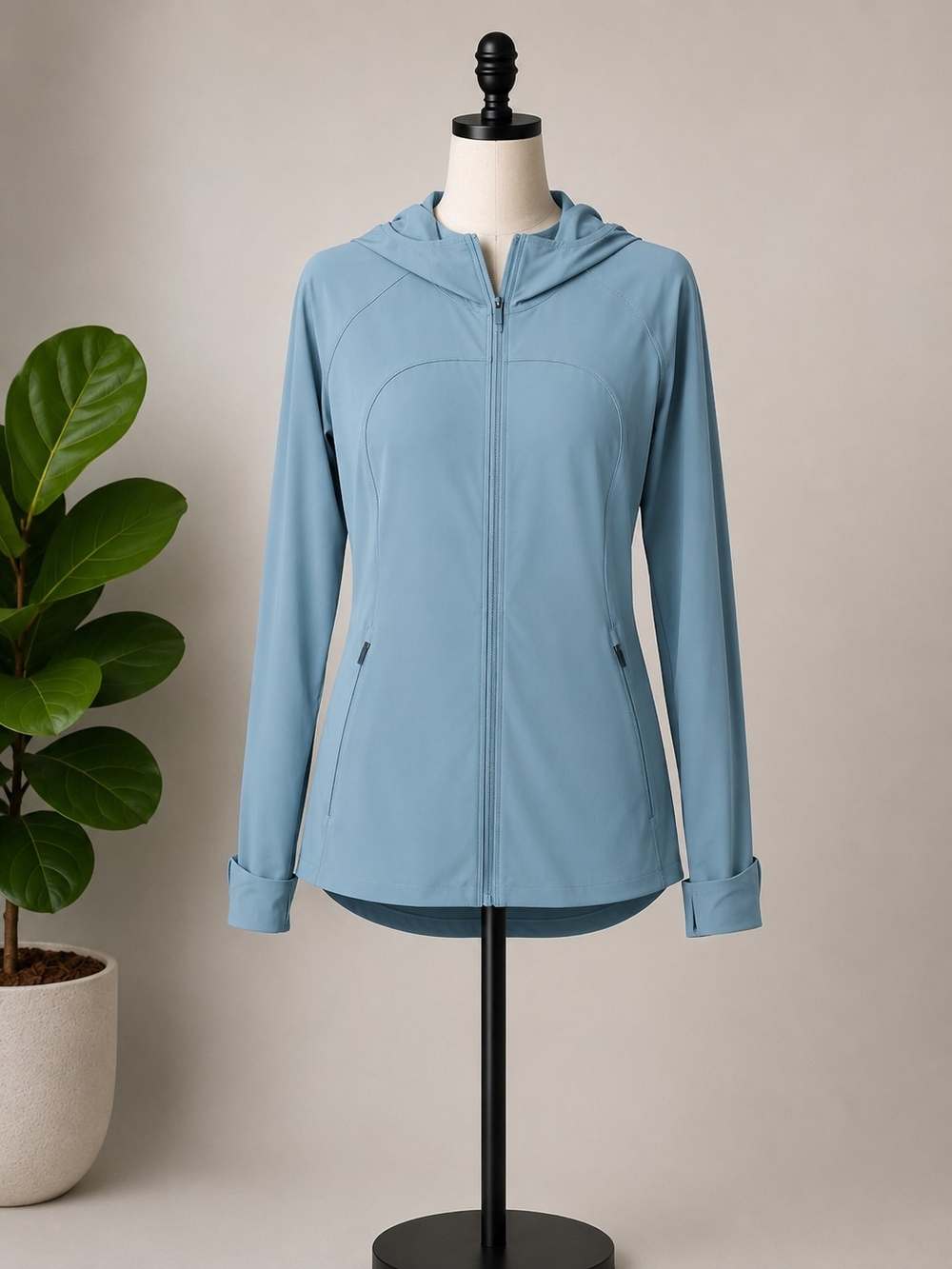 NWT Lululemon Mist Over Windbreaker Jacket - Dusty Blue
